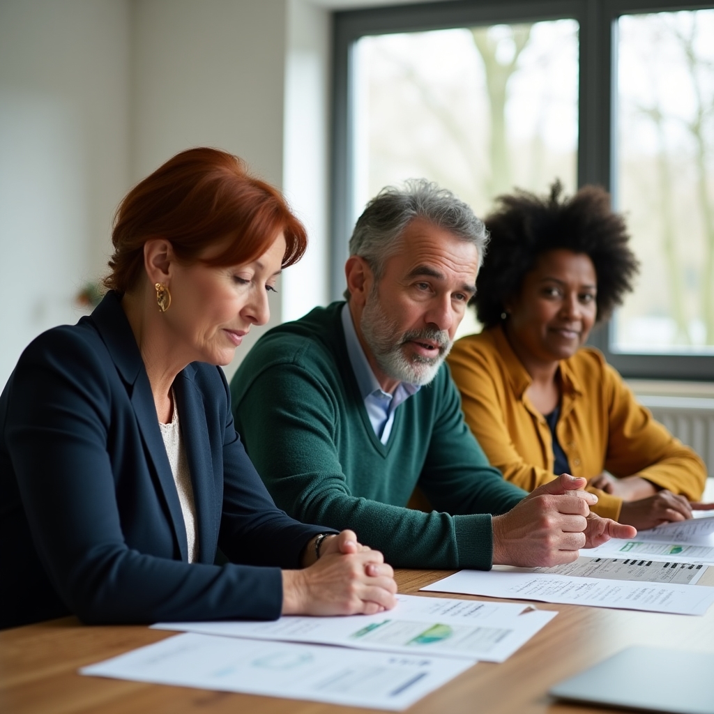 Diverse group of B&B owners in a workshop discussion