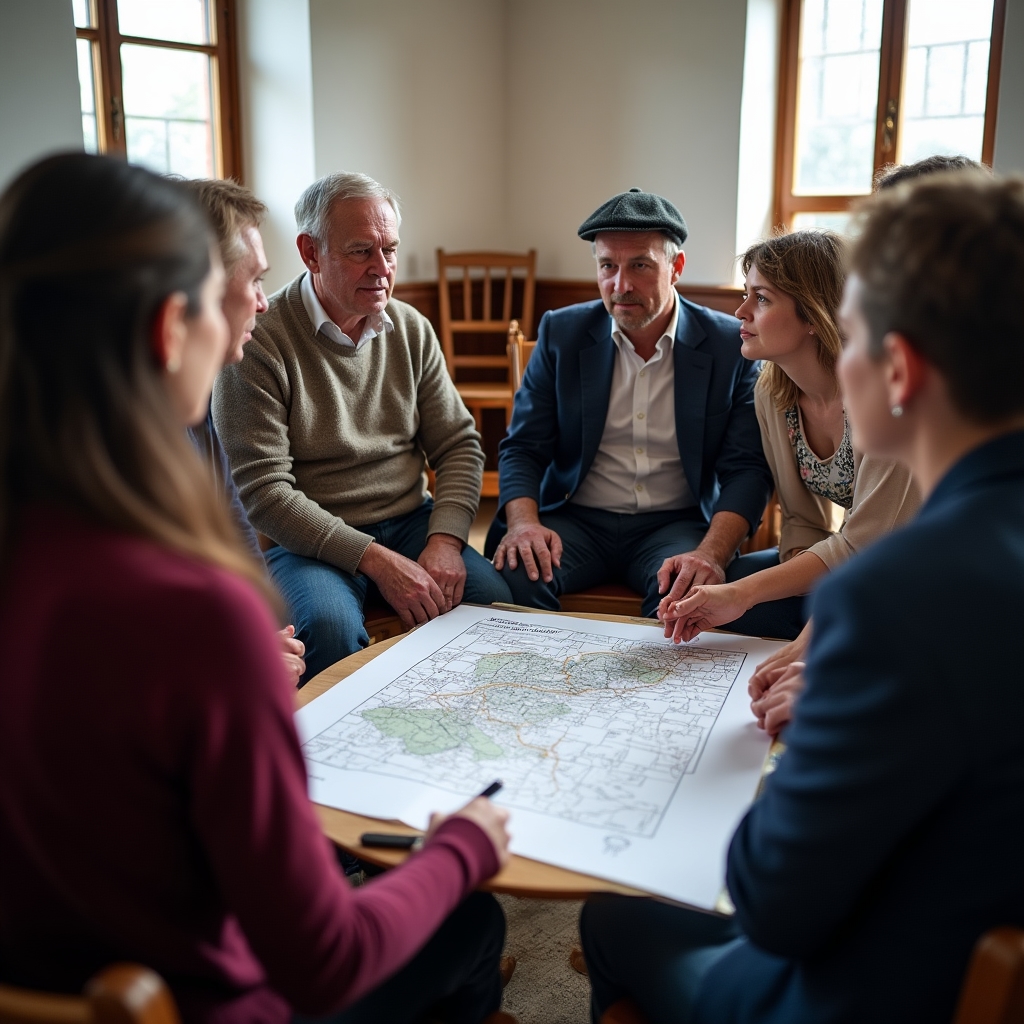 Community engagement session with local residents and B&B owners