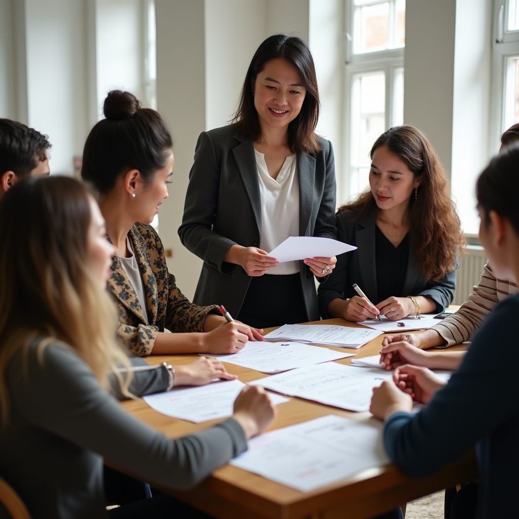 Workshop session with B&B owners learning about sustainable tourism